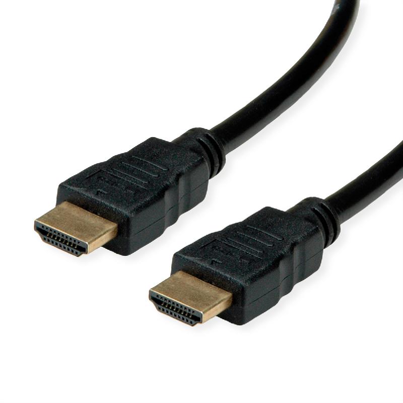 ROLINE RM Câble HDMI High Speed avec Ethernet, noir, 1 m_0