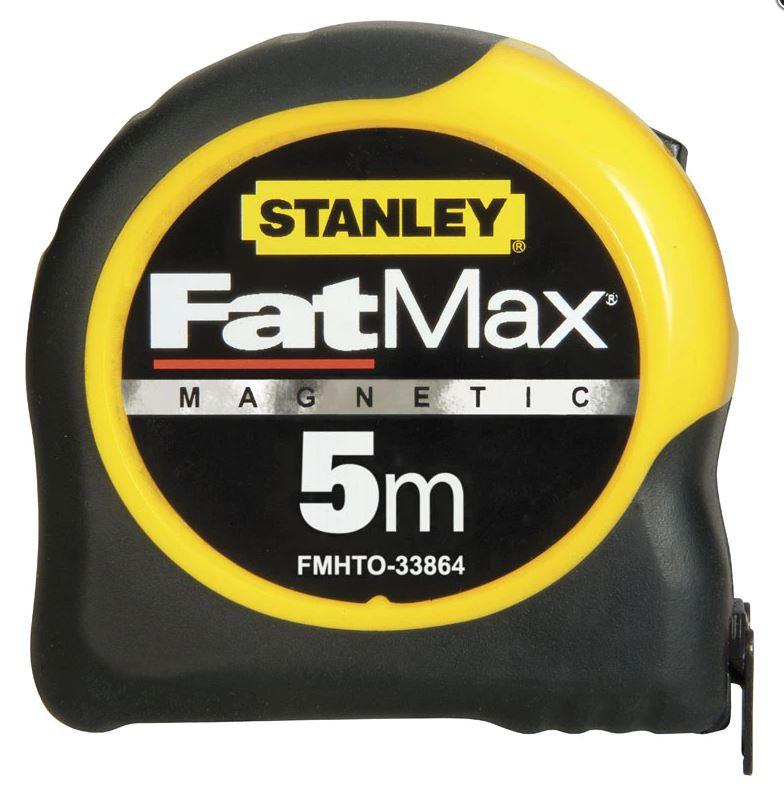 Mètre ruban ultra large Stanley Fatmax Blade Armor, Longueur m : 5 m, Modèle : Ruban avec crochet_0