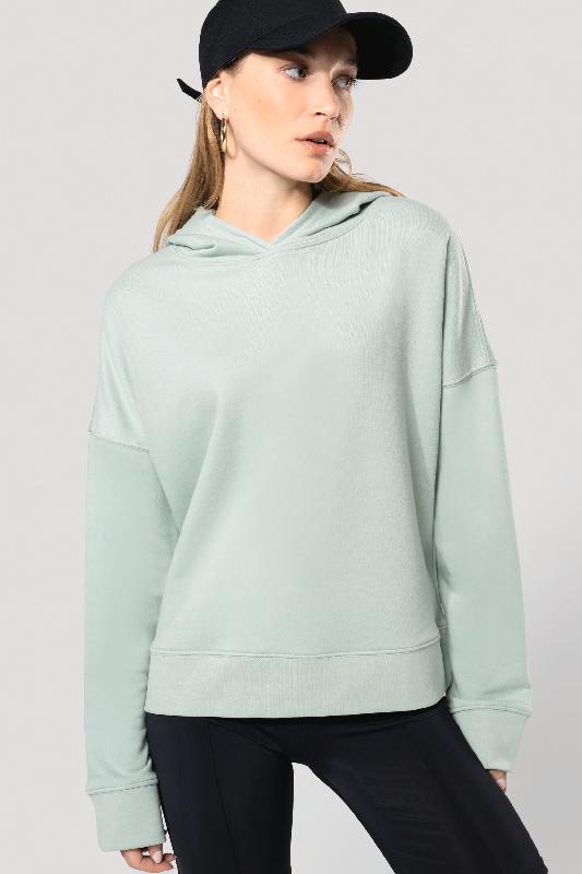 Sweat-shirt capuche Bio femme - Kariban Réf: K494 - 91% coton biologique, coupe loose_0