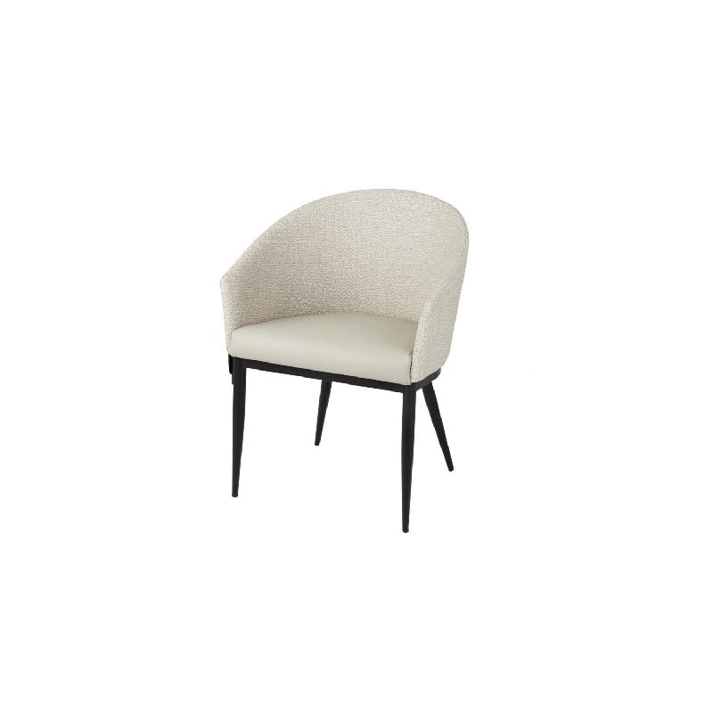 Lot de 2 fauteuils d'intérieur (H)773 x (L)570 x (P)550 mm, blanc écru, MÉRIDIAN_0