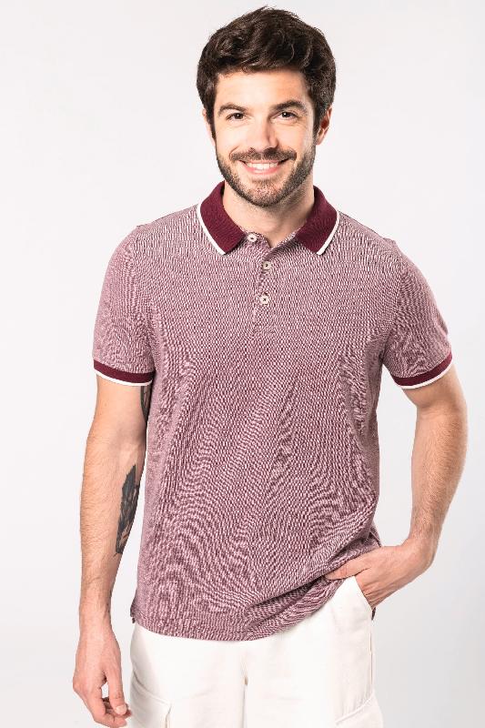 Polo bicolore homme -  Réf: K266_0