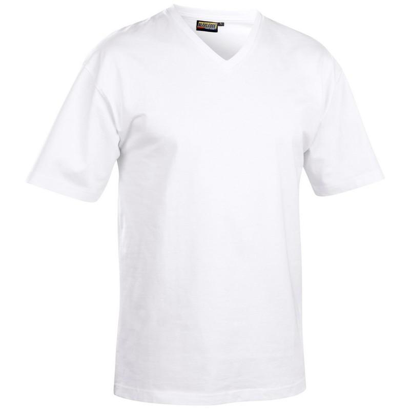 T Shirt Col V Homme Blanc Xxl Blaklader Comparer Les Prix De T Shirt Col V Homme Blanc Xxl Blaklader Sur Hellopro Fr