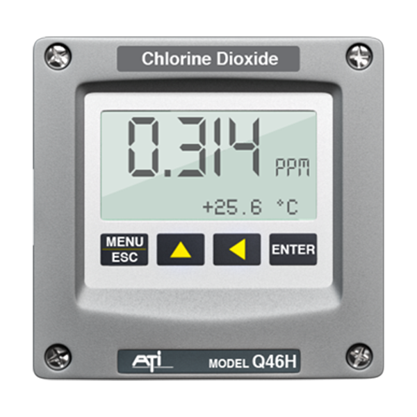 Appareil de mesure du bioxyde de chlore Q46H/65 - BADGER METER avec sortie analogique 4-20 mA et contrôle PID_0