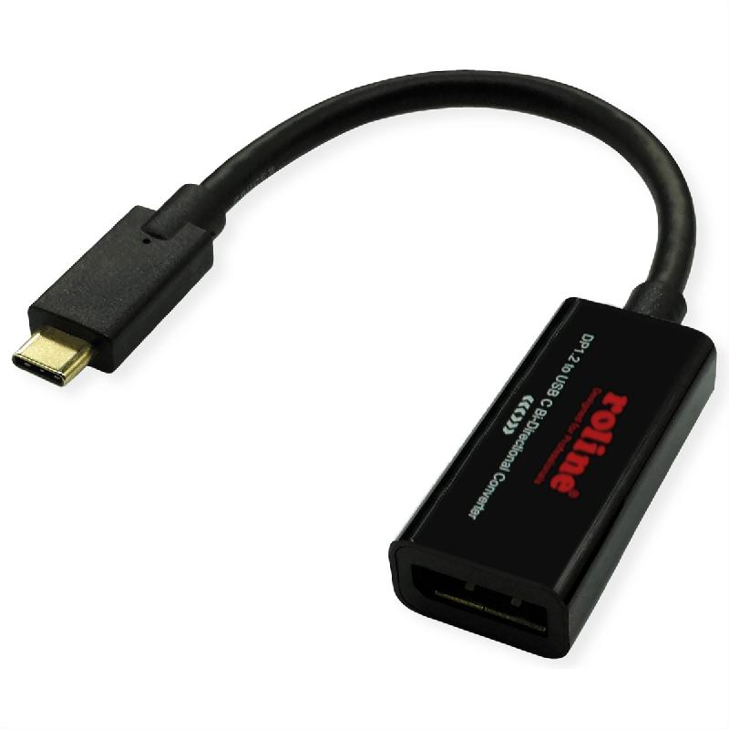 ROLINE Câble adaptateur USB type C - DisplayPort, v1.2, M/F, bidirectionnel, 0,2 m_0