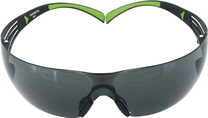 Lunettes de protection SecureFit-SF400 EN 166, EN 170 branches noires/vertes, verres gris polycarbonate 3M_0