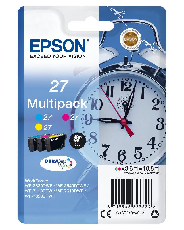 Epson Alarm clock Multipack 3-colour 27 DURABrite Ultra Ink_0
