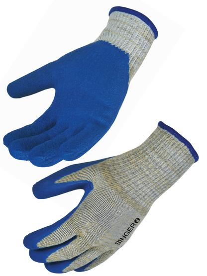 Gants tricotés aramide / fil acier tkv105 gris/bleu t10 - SINGER - tkv105t10 - 760530_0