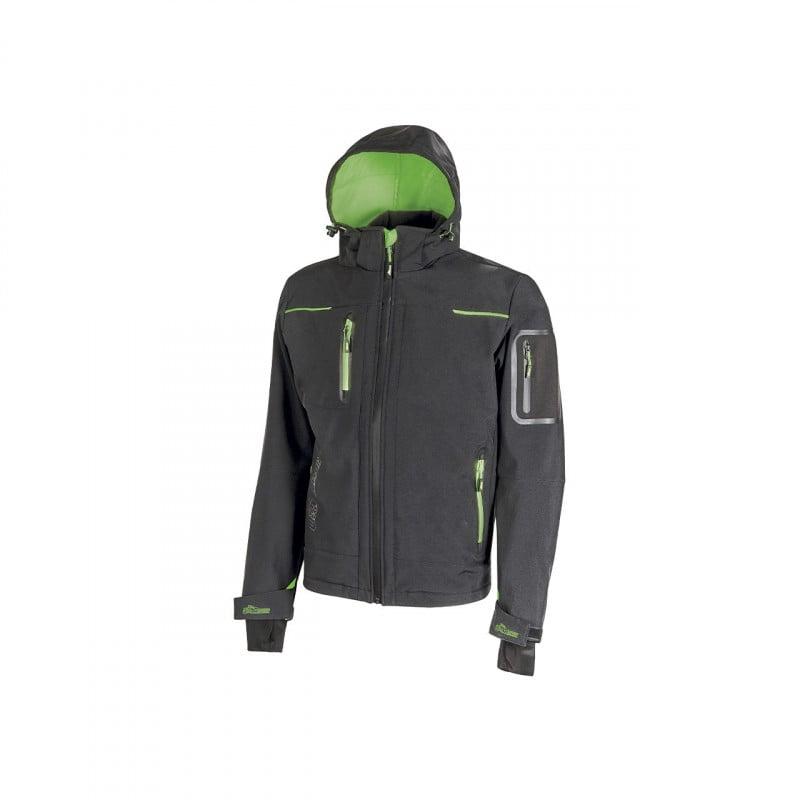 Veste Soft Shell Space Asphalt Grey Green U-Power | FU187RL_0