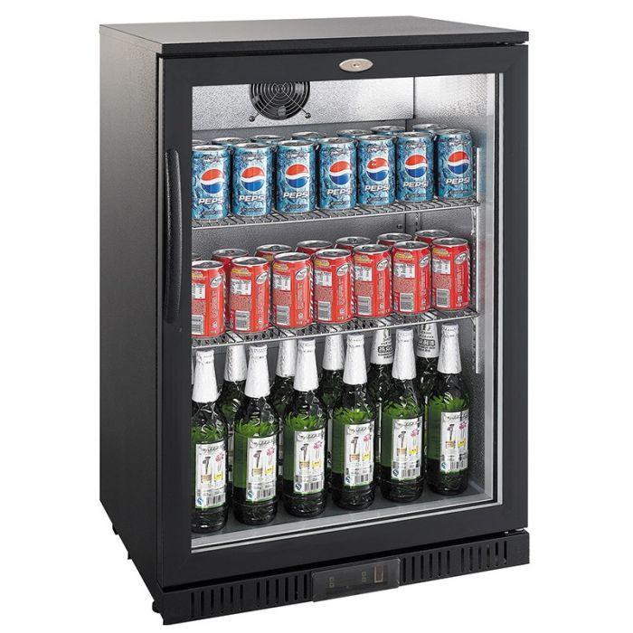 Refroidisseur de bar noir 1 porte  128 litres COMBISTEEL 7527.0030_0