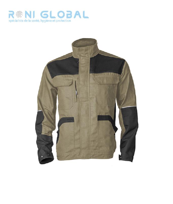 VESTE DE TRAVAIL EN COTON ET POLYESTER + RENFORTS CORDURA ET LISERÉS RÉTRORÉFLÉCHISSANTS 8 POCHES - SMART COVERGUARD_0