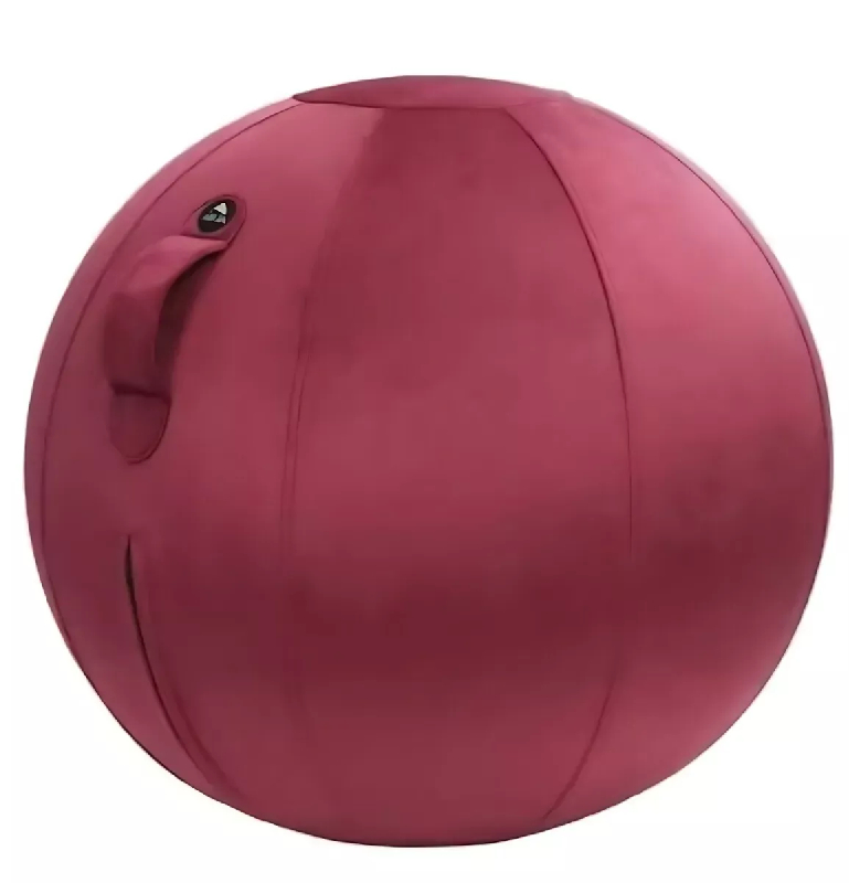 Ballon ergonomique revêtement tissu velours - coloris rouge_0