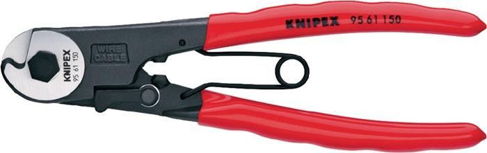 Coupe-câbles Bowden longueur totale 150 mm D. De câble en acier 3 mm poli revêt. En plastique KNIPEX_0