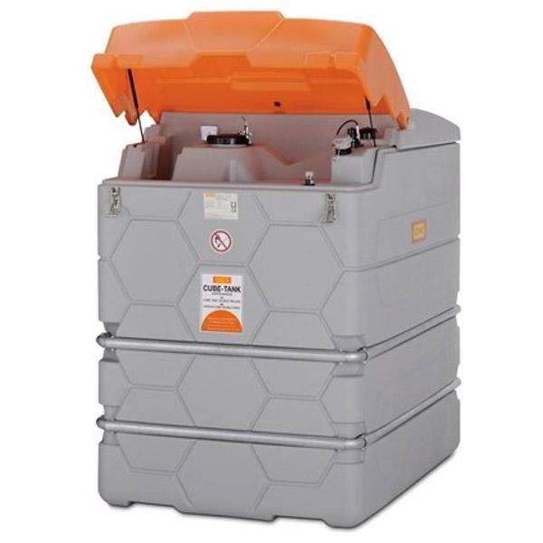 Cuve RECUP CUBE outdoor 2 500 litres - Pour diesel, fioul, AdBlue, lubrifiant - Avec capot - CEMO - 10482F_0