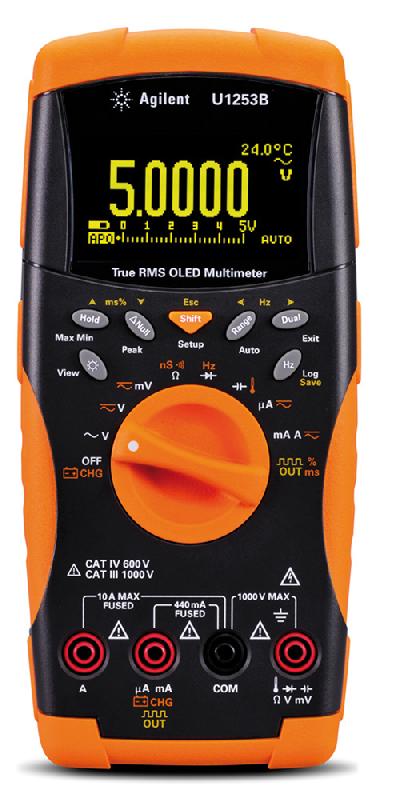 U1253B | Multimètre numérique portable TRMS AC+DC, 50 000 points, avec générateur de signal carré_0