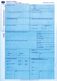 Lettre de voiture 5 feuillets