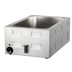 CombiSteel Bain marie electrique GN 1/1 avec robinet de vidange          Acier inoxydable 538x336x243mm - 3701117799456_0