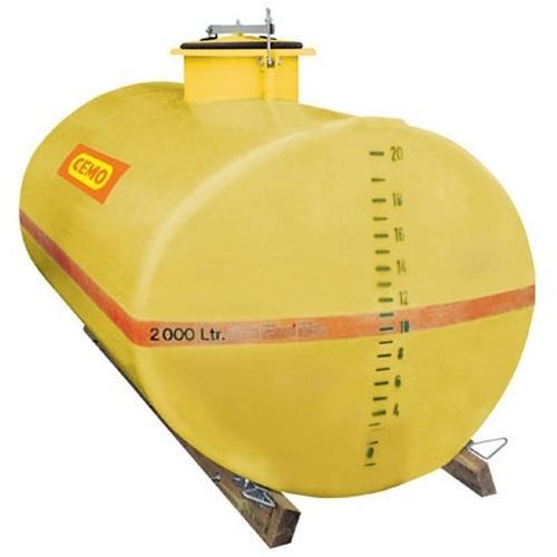 Cuve PFV ovale 2 000 litres long avec trou d'homme - Pour eau, engrais, émulseur incendie - CEMO - 1010S_0