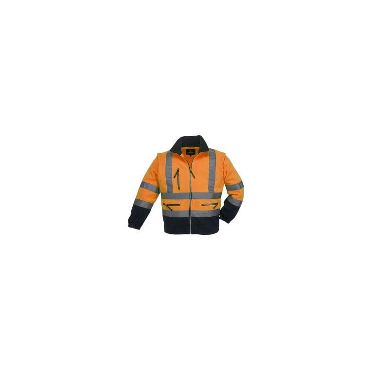 Veste polaire 2/1 - station - 100% pes 330g/m2- orange hv/marine - COVERGUARD | 7psto_0