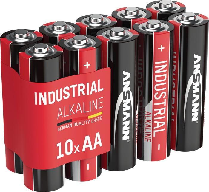 Batterie Industrial 1,5 V AA mignon 2 700 mAh LR6 4006 10 pièces / paquet ANSMANN_0