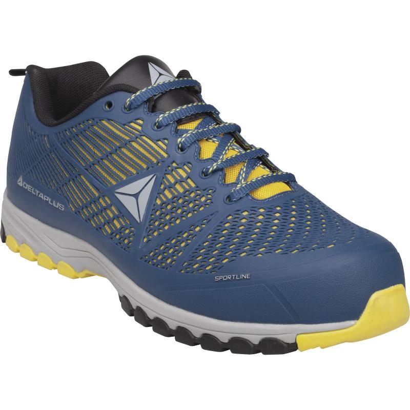 DELTA PLUS - CHAUSSURES DE SÉCURITÉ S1P SRC HRO - DELTA SPORT - BLEU ET JAUNE - TAILLE 43 - DSPORSPBJ43_0