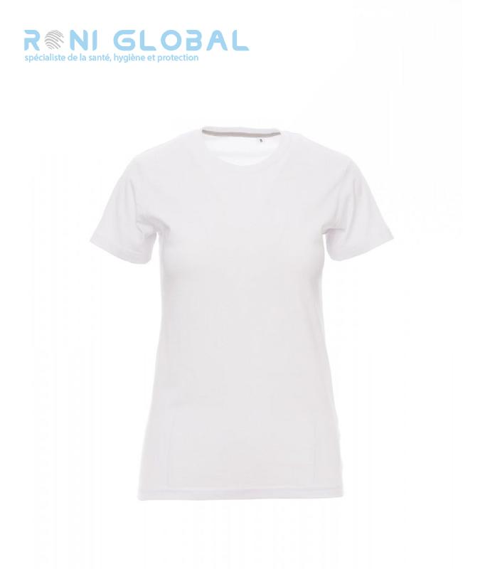 T-SHIRT DE TRAVAIL FEMME EN COTON - FREE PAYPER_0