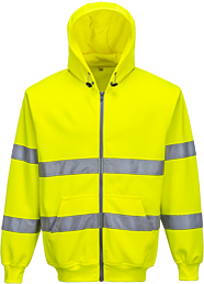 Sweat-shirt haute-visibilité jaune b305, l_0
