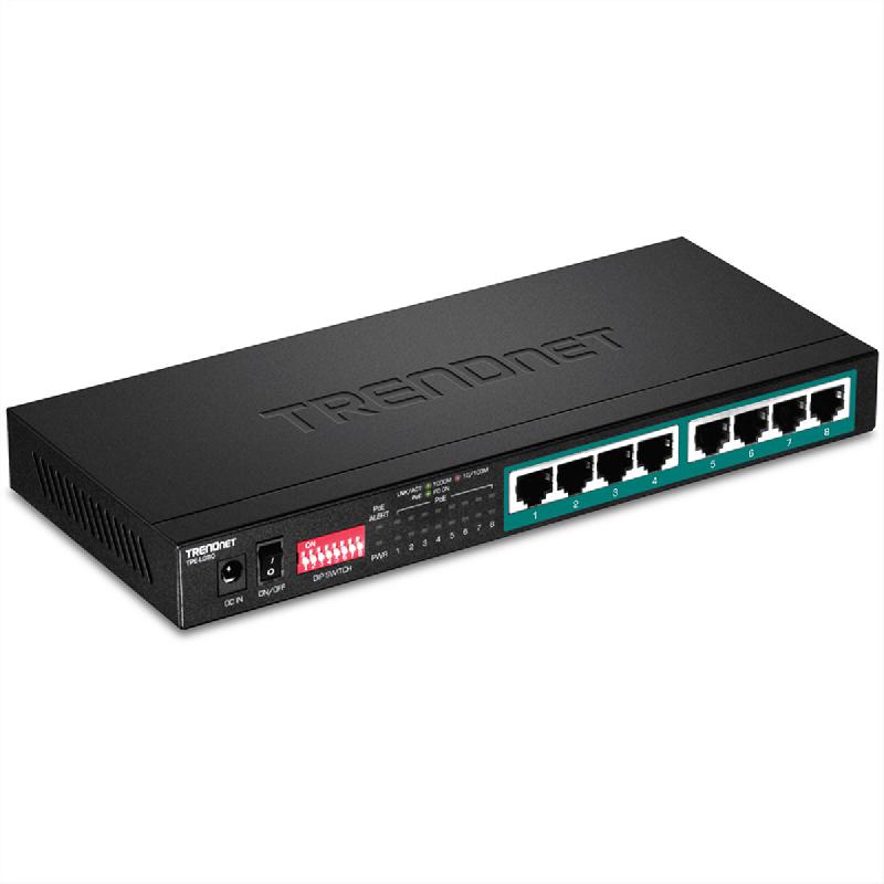 TRENDnet TPE-LG80 Switch PoE+ longue portée Gigabit à 8 ports_0