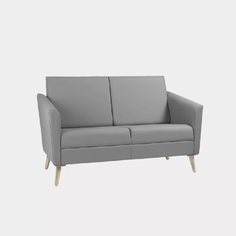 Fauteuil 2 places dossiers hauts So Wind - Vinyle Ginkgo, Bégonia (013 32 046), Avec_0