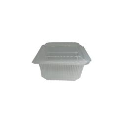 Barquette Micro-ondable 1000 cc avec Couvercle à Charnière en Plastique polypropylène (PP) par 100 - transparent plastique polypropylène BMF1000X100_0