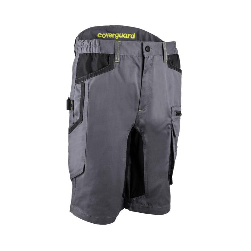 Bermuda - BARU - 60% CO/40% PES 270g/m2 + Stretch + Oxford - Gris/Lime - COVERGUARD | 5BRS050_0