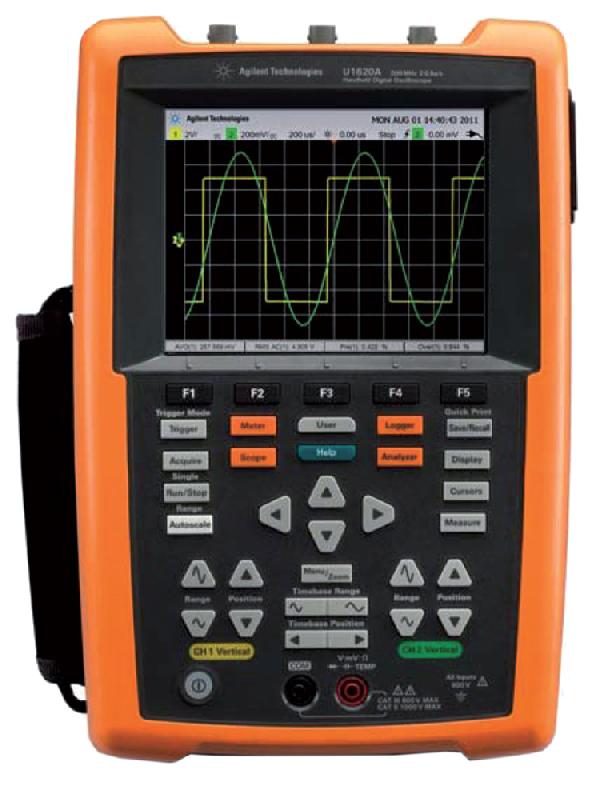U1620A | Oscilloscope numérique portable, 2 voies 200 MHz, 1 Géch/s, 1 000 000 points_0