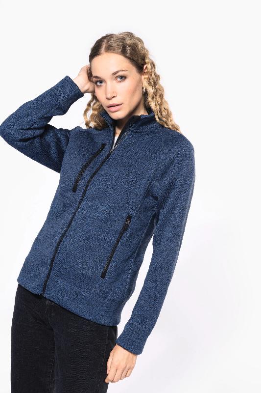 Veste zippée chinée femme -  Réf: K9107_0