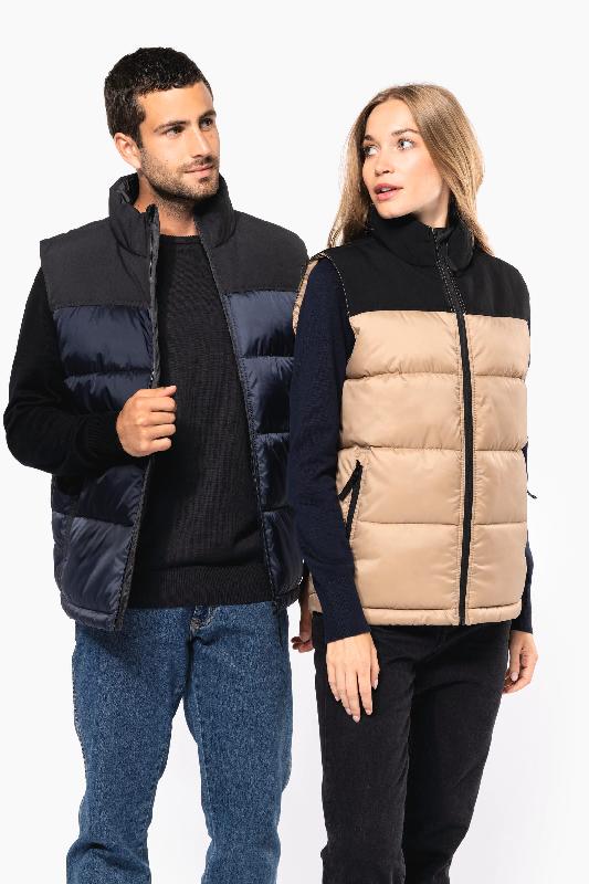 Bodywarmer matelassé bi-ton unisexe -  Réf: K6162_0