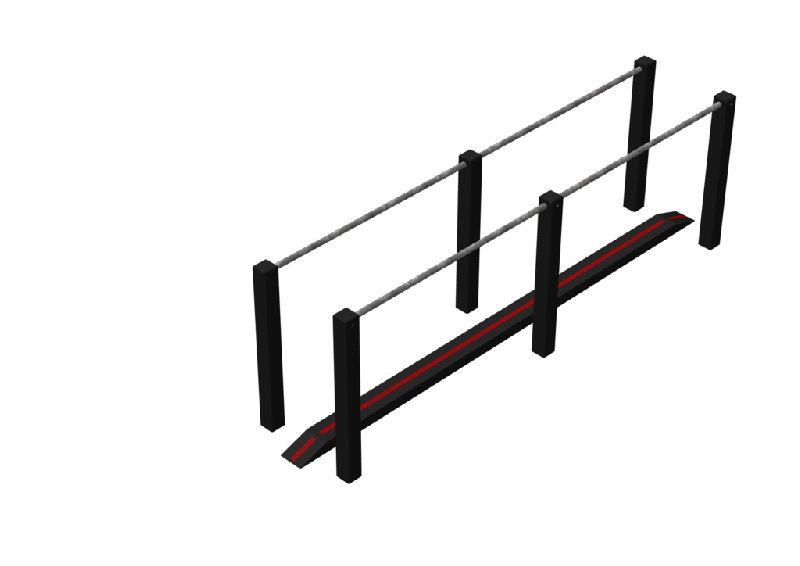 Barres parallèles avec poutre d'équilibre  Réf : 2020PMR05_0