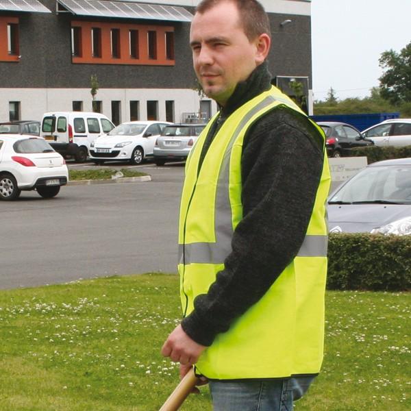 Gilet de signalisation jaune - CE EN471, Unique_0