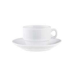 Saturnia 12 x Roma Uni Tasse empilable 17cl * - blanc - - 8003342002048_0