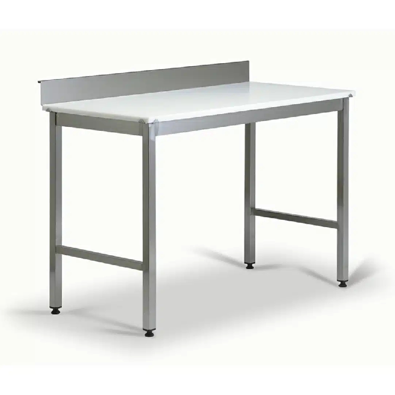 Table de découpe mixte alaise inox + dosseret avec piétement soudé largeur 700 mm (Longueur, mm: 1200 - Réf 809773-44)_0