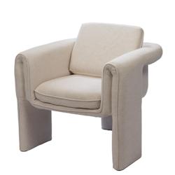 Fauteuil Scarlett blanc -  Autre Tissu Amadeus 80x76 cm - blanc 3520071940472_0