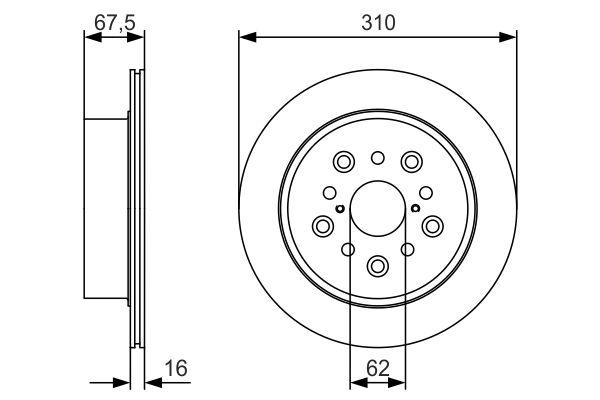 DISQUE DE FREIN BOSCH 0986479R25_0