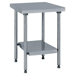 Tournus Equipement Table inox centrale avec étagère inférieure fixe longueur 700 mm Tournus - 424970 - plastique 424970_0
