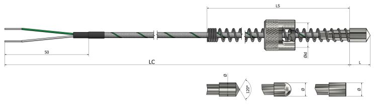 Thermocouple de surface Baïonnette - TS30_0