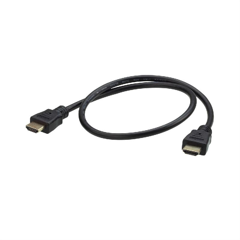 ATEN 2L-7DA6H Câble HDMI High Speed avec Ethernet, noir, 0,6 m_0