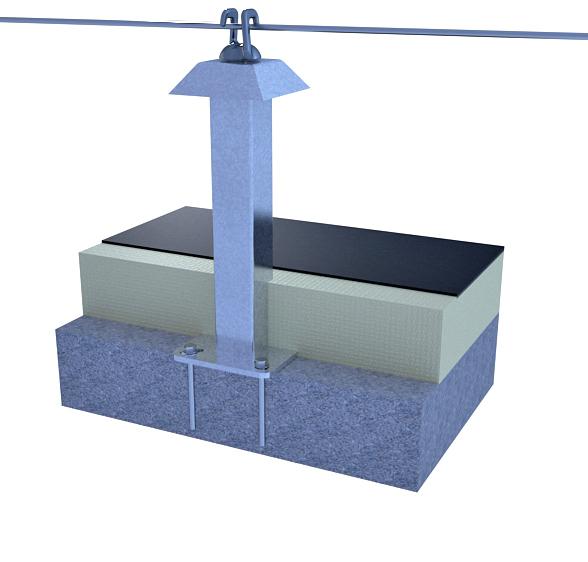 Ligne de vie sur dalle béton, uniquement horizontale - Limitée à 3 utilisateurs_0