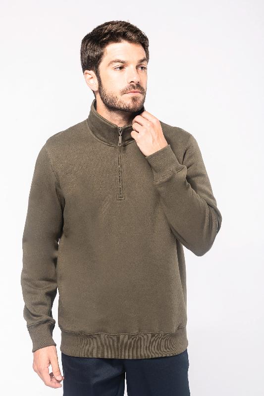 Sweat-shirt col zippé homme -  Réf: K487_0