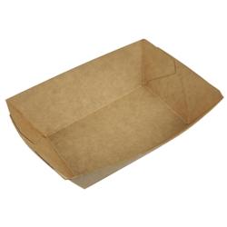 Barquette Ouverte - Kraft Brun - 250 ml - 11.5x13.6x4 cm - par 600 - 3760394097525_0