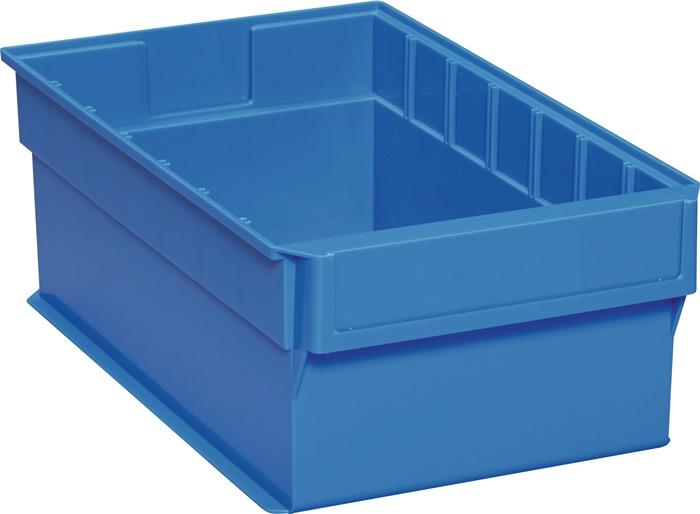 Boîte pour étagère L400xl235xH145 mm bleu polypropylène PROMAT_0