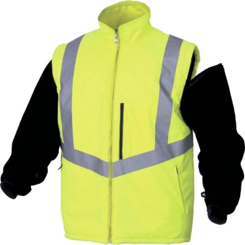 Parka optimum haute visibilité jaune fluo 4 en 1 taille xl_0