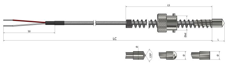 Thermistance de surface Baïonnette (inversé) - HS33_0