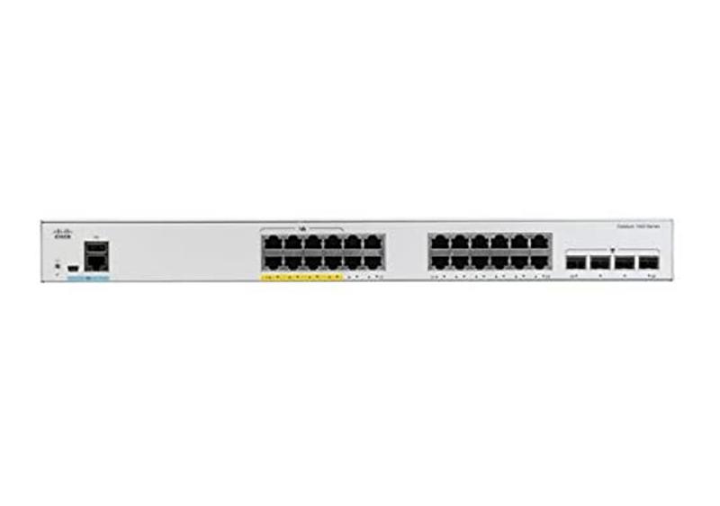 Cisco Catalyst C1000-24FP-4G-L commutateur réseau Géré L2 Gigabit Ethernet (10/100/1000) Connexion Ethernet, supportant l'alimentation via ce port (PoE) Gris_0