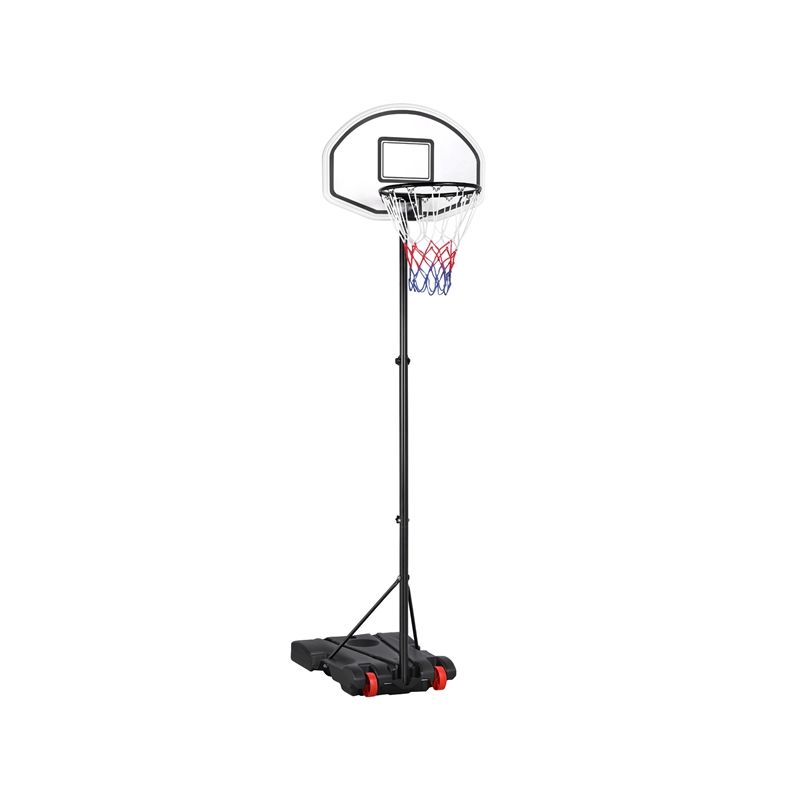 Panier De Basket Ball Sur Pied Hauteur Reglable 159 214 Cm 5 Niveaux Avec Support Et Roulettes Noir Yaheetech Comparer Les Prix De Panier De Basket Ball Sur Pied Hauteur Reglable 159